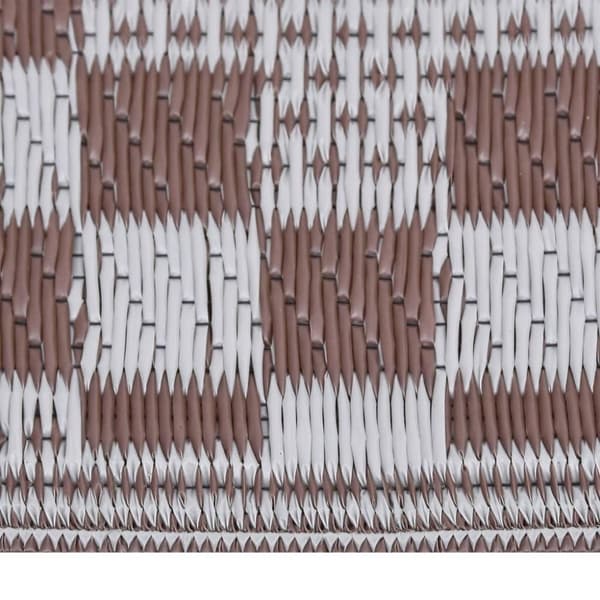 vidaXL Uteteppe ARAKIL brun 140x200 cm PP