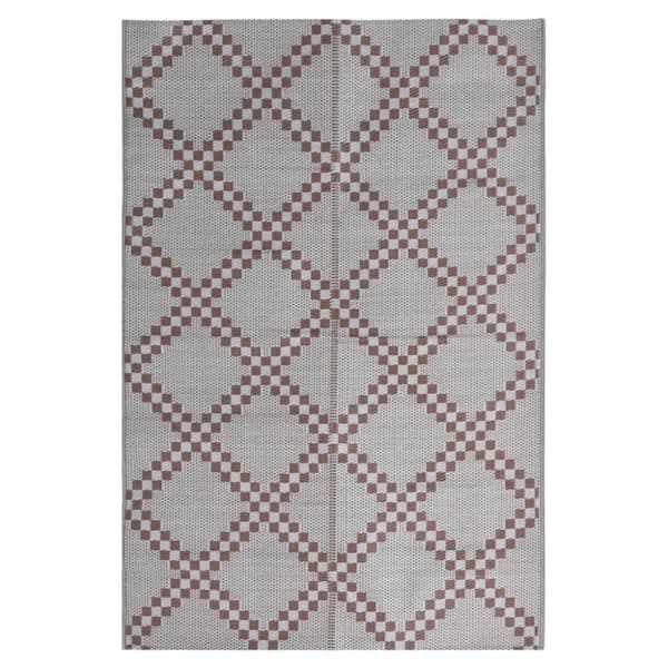 vidaXL Uteteppe ARAKIL brun 140x200 cm PP