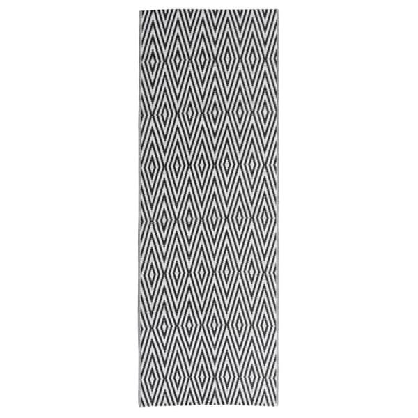 vidaXL Utomhusmatta ARAKIL svart 80x250 cm PP