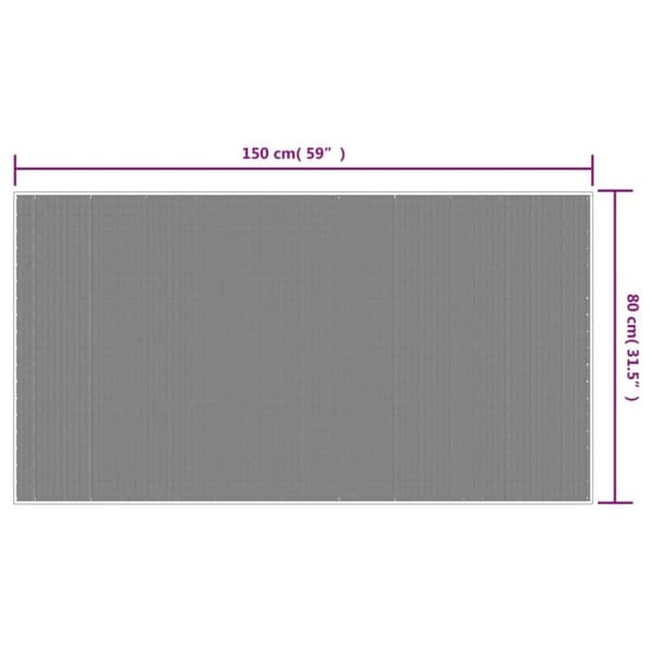 vidaXL Ulkomatto ruskea ja valkoinen 80x150 cm käännettävä suunnittelu