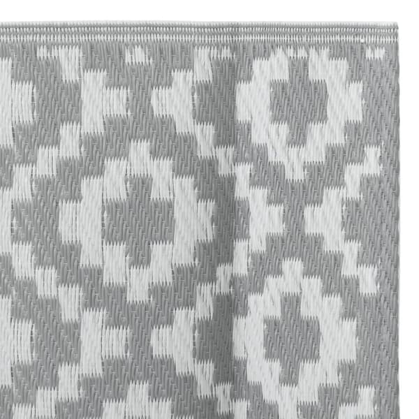 vidaXL udendørstæppe ARAKIL 80x150 cm PP grå