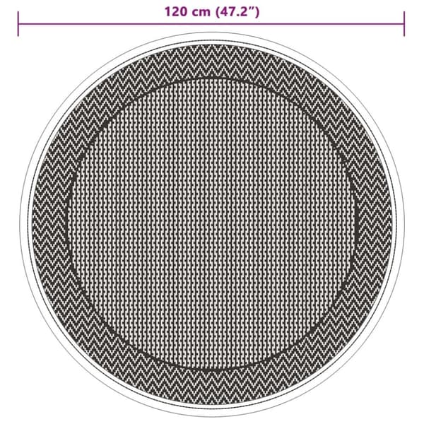 vidaXL Utomhusmatta ARAKIL grön Ø120 cm PP