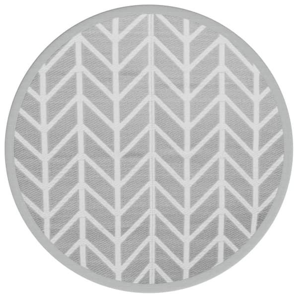 vidaXL Uteteppe ARAKIL grå Ø120 cm PP