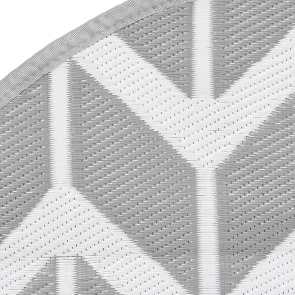 vidaXL Uteteppe ARAKIL grå Ø120 cm PP