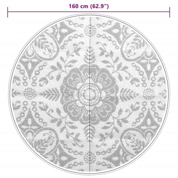 vidaXL Uteteppe ARAKIL babyblå Ø160 cm PP