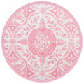 Miniatyrbild 2 av 6: vidaXL Utomhusmatta rosa Ø200 cm PP