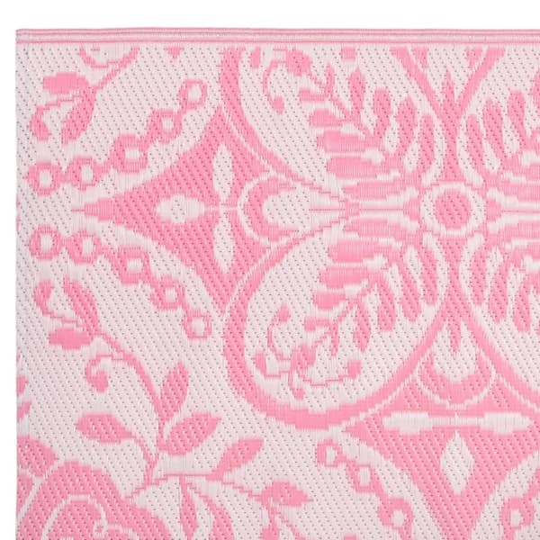 vidaXL Utomhusmatta rosa 140x200 cm PP