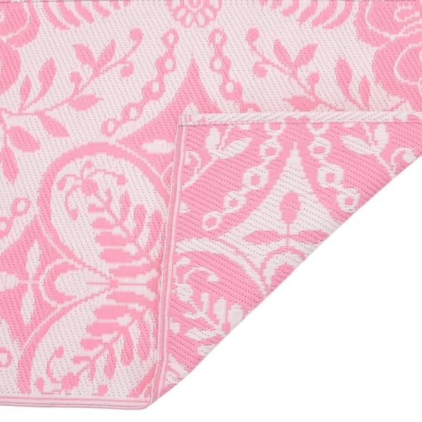 vidaXL Utomhusmatta rosa 140x200 cm PP