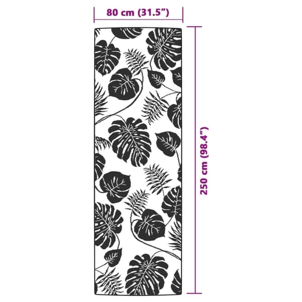vidaXL Utomhusmatta grön 80x250 cm PP