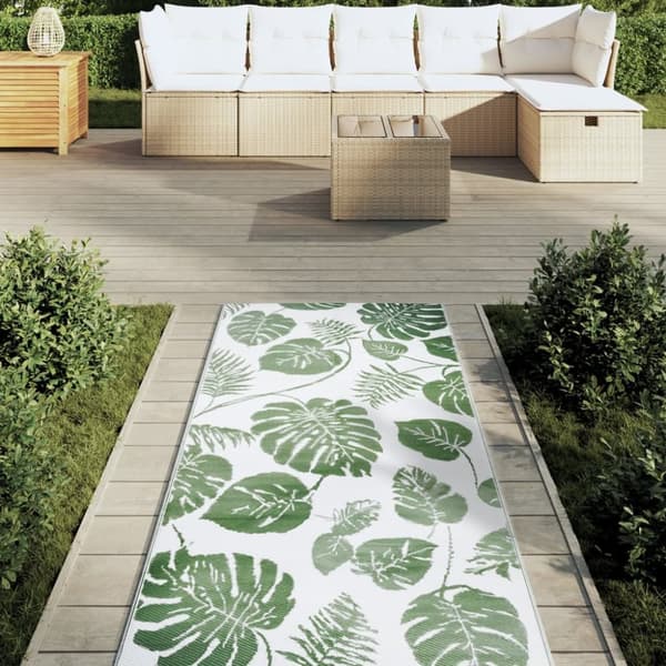 vidaXL Utomhusmatta grön 80x250 cm PP