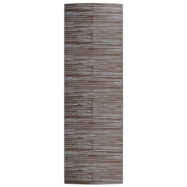 vidaXL udendørstæppe ARAKIL 80x250 cm PP Brun
