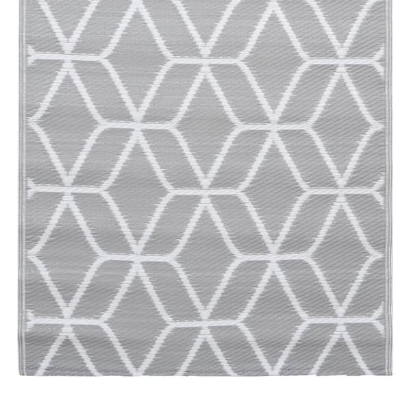 vidaXL udendørstæppe 80x150 cm PP grå -  Udendørstæpper