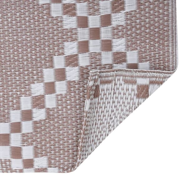 vidaXL Utomhusmatta brun 160x230 cm PP -  Utomhusfiltar