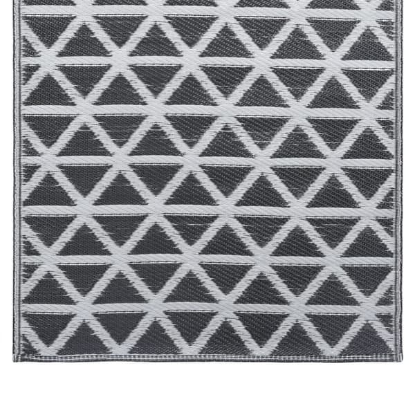 vidaXL udendørstæppe 120x180 cm PP sort -  Udendørstæpper