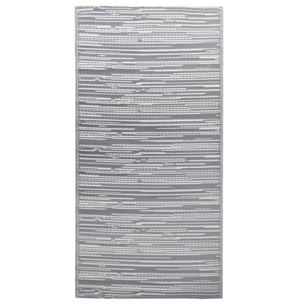 vidaXL udendørstæppe 160x230 cm PP grå - Udendørstæpper