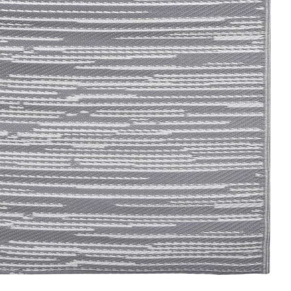 vidaXL Utomhusmatta grå 160x230 cm PP -  Utomhusfiltar