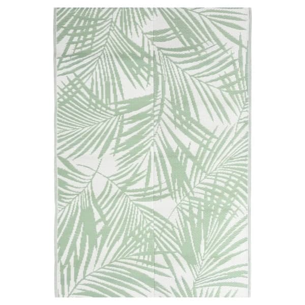 vidaXL udendørs gulvtæppe 160x230 cm PP grøn -  Udendørstæpper