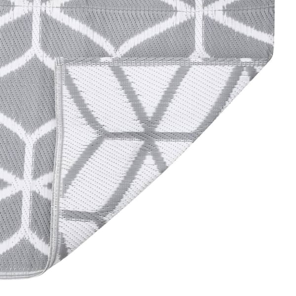vidaXL Utomhusmatta grå 80x250 cm PP -  Utomhusfiltar
