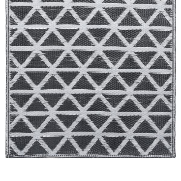 The Living Store Utomhusmatta svart 190x290 cm PP -  Utomhusfiltar