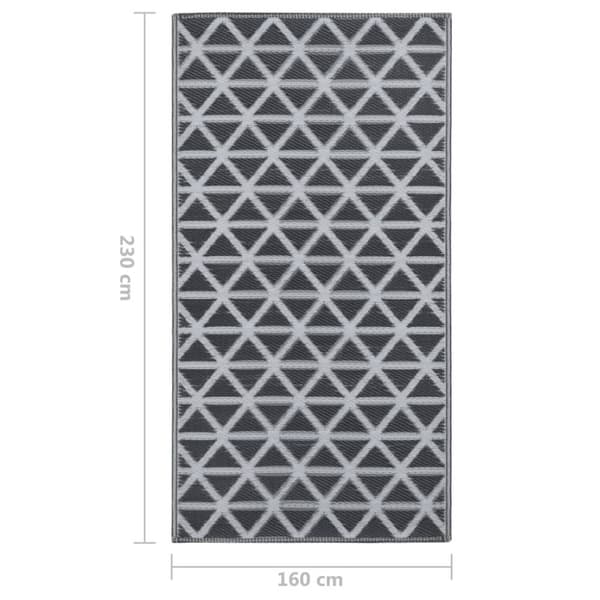 Utomhusmatta svart 160x230 cm PP - Utomhusmatta - Utomhusmattor - Home & Living