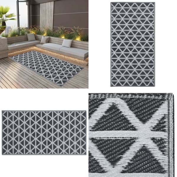 Utomhusmatta svart 160x230 cm PP - Utomhusmatta - Utomhusmattor - Home & Living