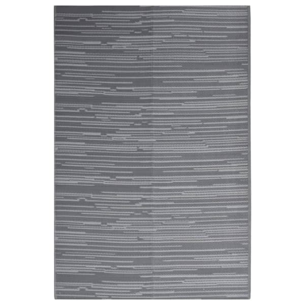 Udendørs gulvtæppe 140x200 cm PP antracitgrå - Udendørs Gulvtæppe - Udendørs Gulvtæpper - Home & Living