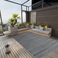 Miniatyrbillede 2 af 7: Udendørs gulvtæppe 140x200 cm PP antracitgrå - Udendørs Gulvtæppe - Udendørs Gulvtæpper - Home & Living