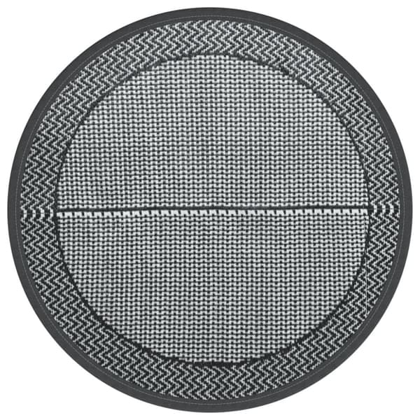 Utomhusmatta grå Ø120 cm PP