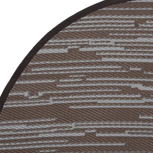 Utomhusmatta brun Ø160 cm PP