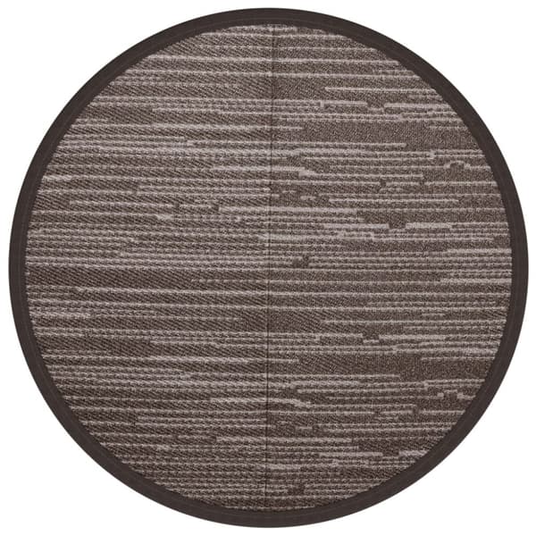 Utomhusmatta brun Ø160 cm PP