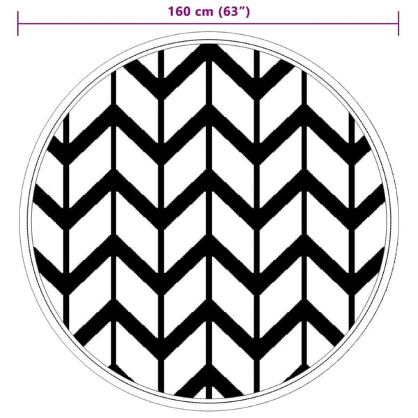 Utomhusmatta grå Ø160 cm PP