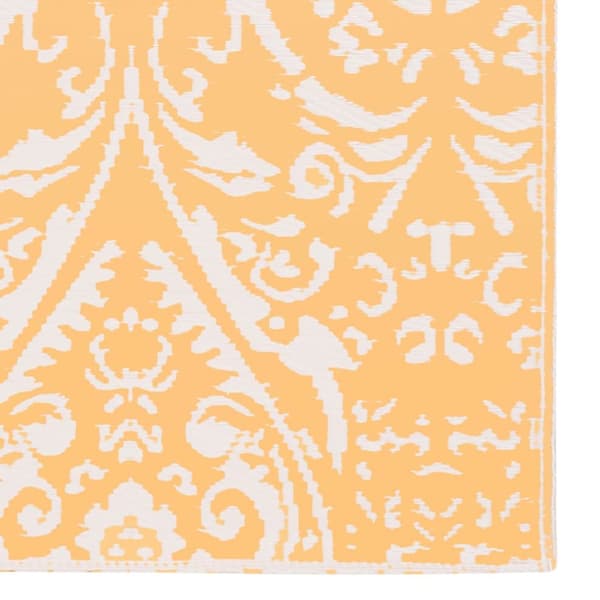 Utomhusmatta orange och vit 160x230 cm PP