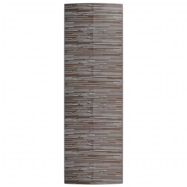 udendørs gulvtæppe 80x250 cm PP brun