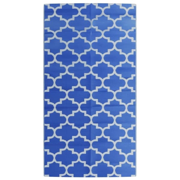 vidaXL Utomhusmatta ARAKIL blå 80x150 cm PP