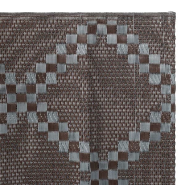 vidaXL udendørstæppe ARAKIL 80x250 cm PP Brun