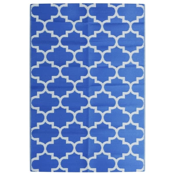 vidaXL Utomhusmatta ARAKIL blå 140x200 cm PP