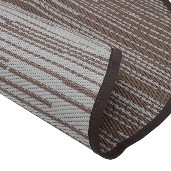 vidaXL Ulkomatto ARAKIL ruskea Ø120 cm PP