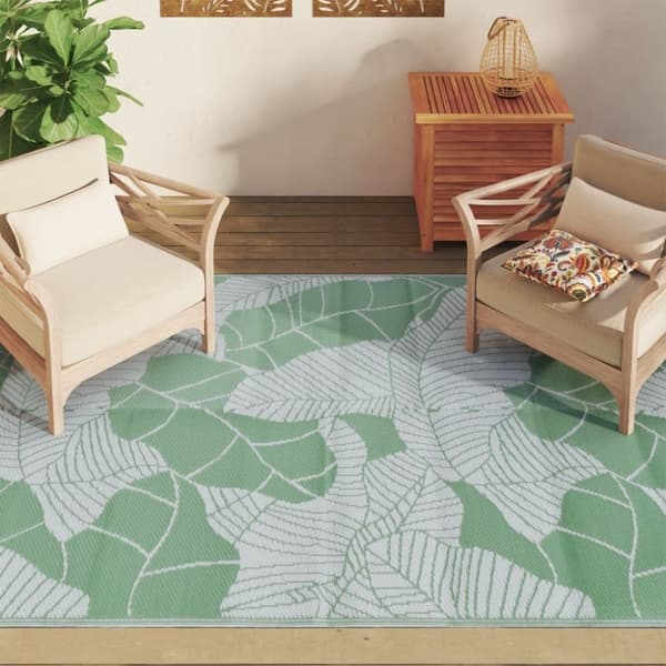 vidaXL Uteteppe ARAKIL Grønn 160x230 cm PP