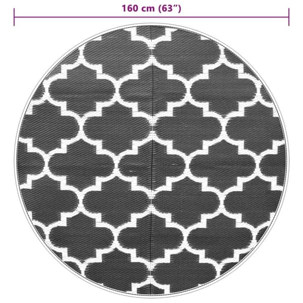 vidaXL Uteteppe ARAKIL Blå Ø160 cm PP