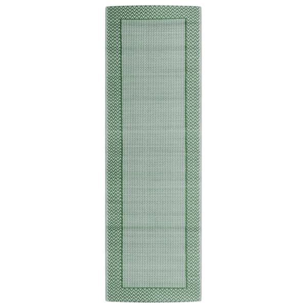 vidaXL Uteteppe ARAKIL grønn 80x250 cm PP
