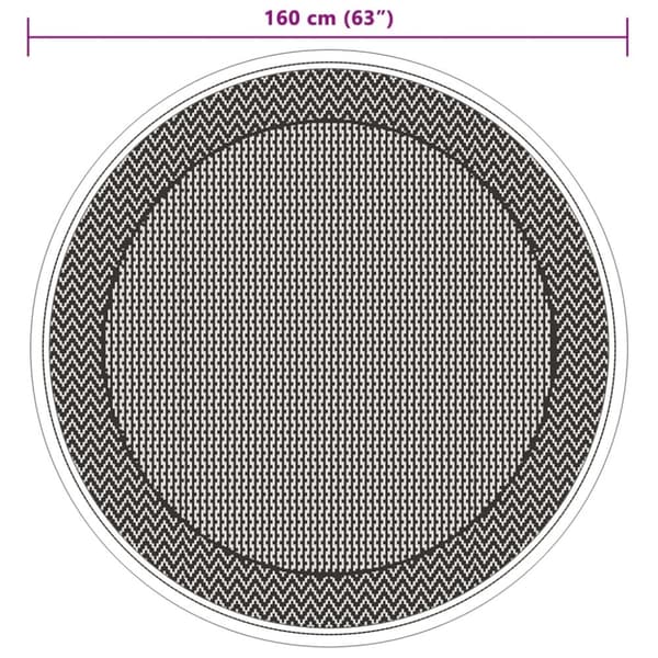 vidaXL Uteteppe ARAKIL Grønn Ø160 cm PP