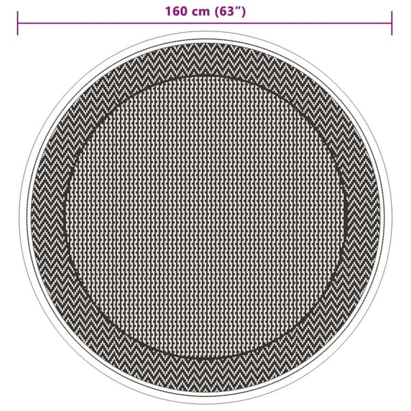 Utomhusmatta grön Ø160 cm PP