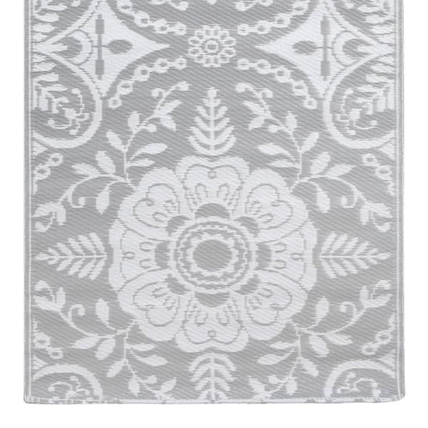 Utomhusmatta ljusgrå 80x150 cm PP