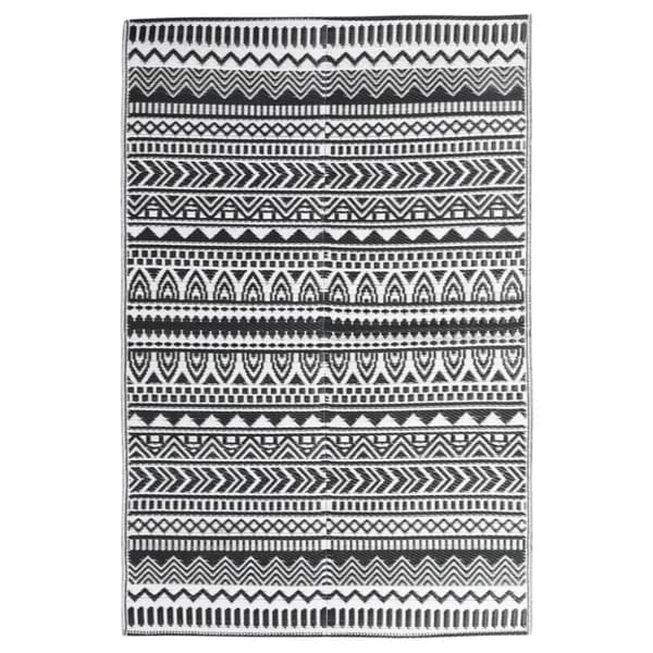 Utomhusmatta svart 160x230 cm PP