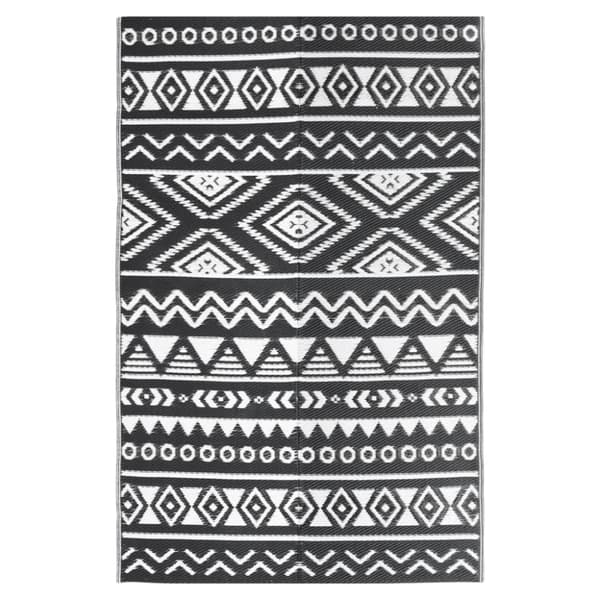 Utomhusmatta svart 190x290 cm PP