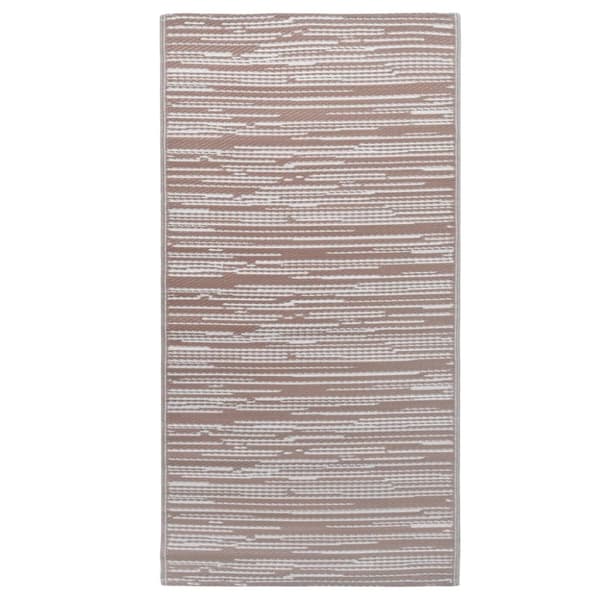 Utomhusmatta brun 160x230 cm PP