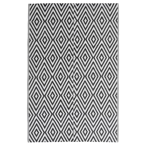 Utomhusmatta svart 140x200 cm PP