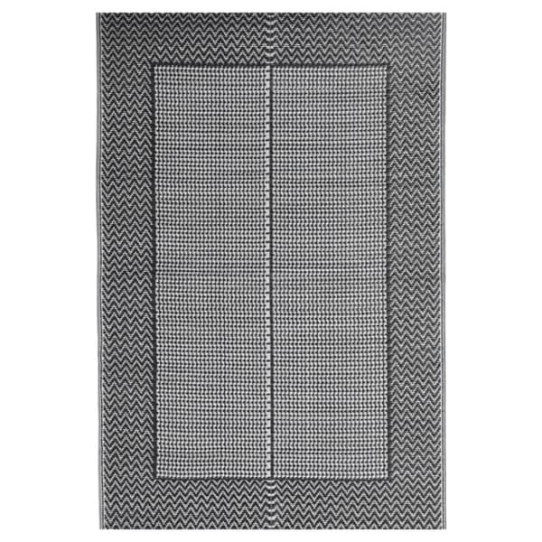 Utomhusmatta svart 140x200 cm PP