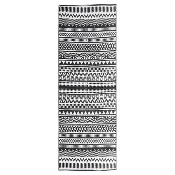Utomhusmatta svart 80x250 cm PP