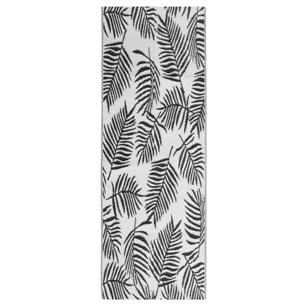 Utomhusmatta svart 80x250 cm PP
